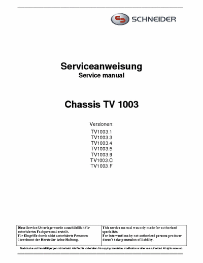 Schneider  serwis manual full